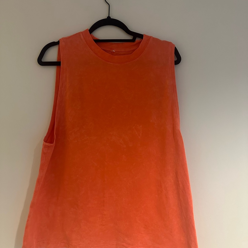 lululemon athletica pink/orange all yours tank top
